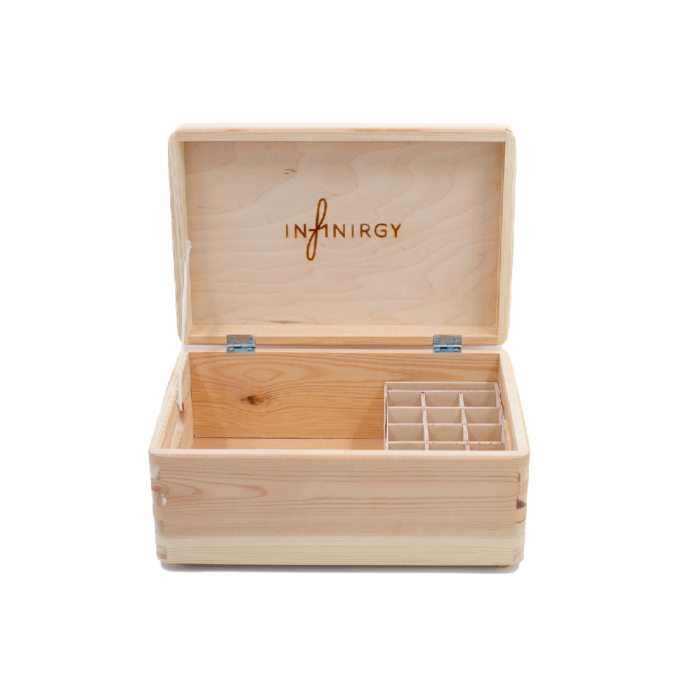Houten Infinirgy Essential Oil Kist (incl gratis olie)